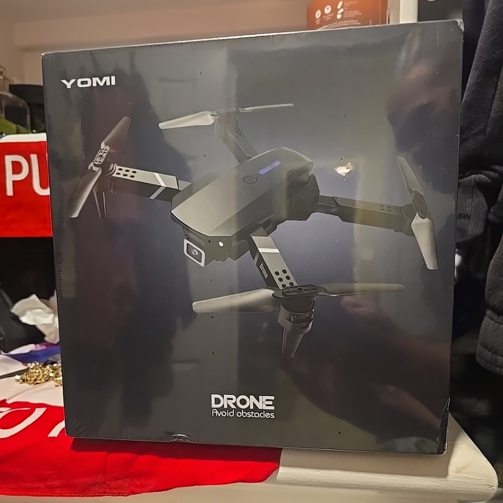 Black Drone with Obstacle Avoidance